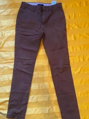 Men’s Slim Fit Brown Chino Pants